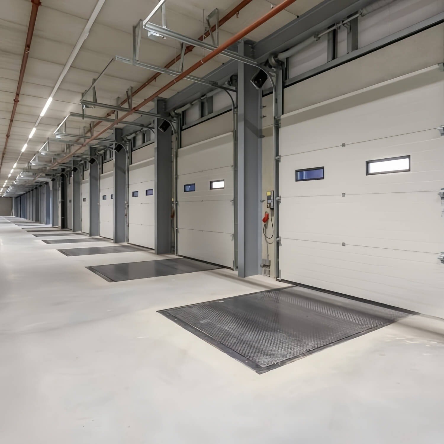 Sectional Door at Loading Dock and Vehicle Bay